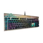 کیبورد گیمینگ کورسیر K100 RGB Optical-Mechanical-Midnight Gold