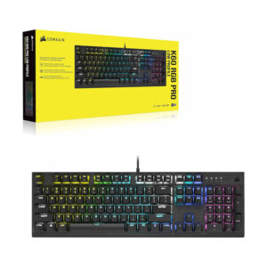 کیبورد مخصوص بازی کورسیر مدل K60 RGB Pro Low Profile Mechanical