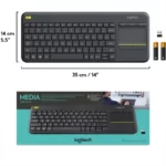 کیبورد بی سیم لاجیتک مدل K400 PLUS