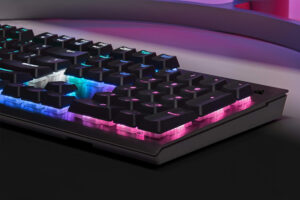 کیبورد گیمینگ کورسیر K100 RGB Optical-Mechanical-Midnight Gold
