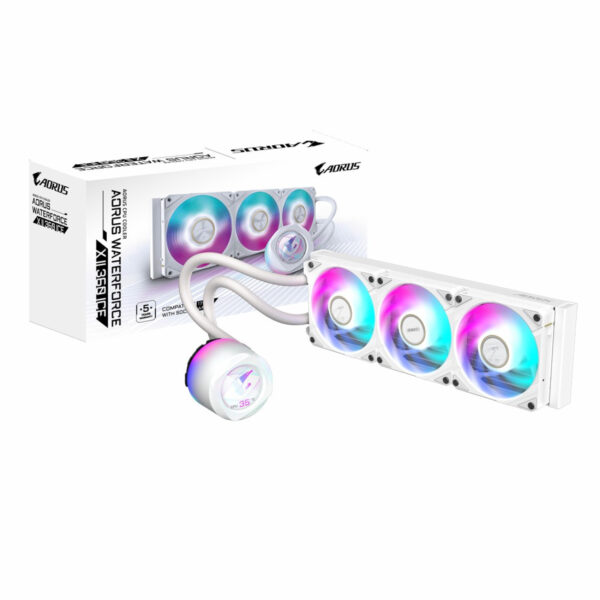 خنک کننده پردازنده مایع گیگابایت آروس مدل WATERFORCE X II 360 ICE