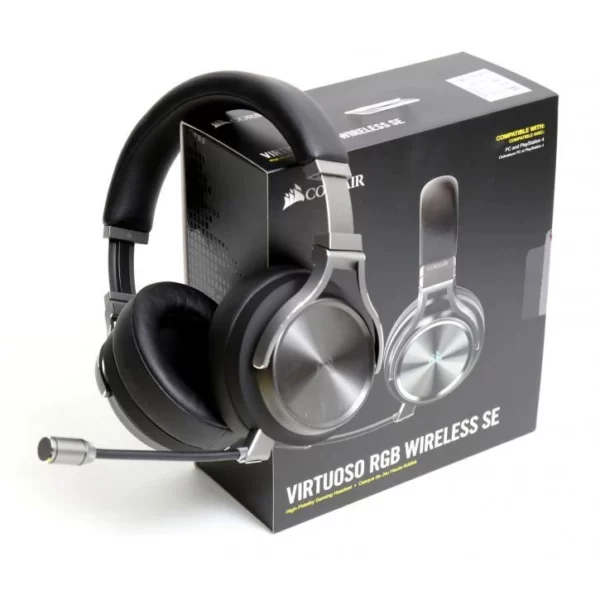 هدست گیمینگ بی سیم کورسیر مدل VIRTUOSO RGB WIRELESS SE-Gunmetal