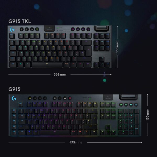 کیبورد بیسیم گیمینگ لاجیتک G915 TKL