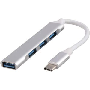 هاب USB-C مدل C-809 چهار پورت USB 3.0